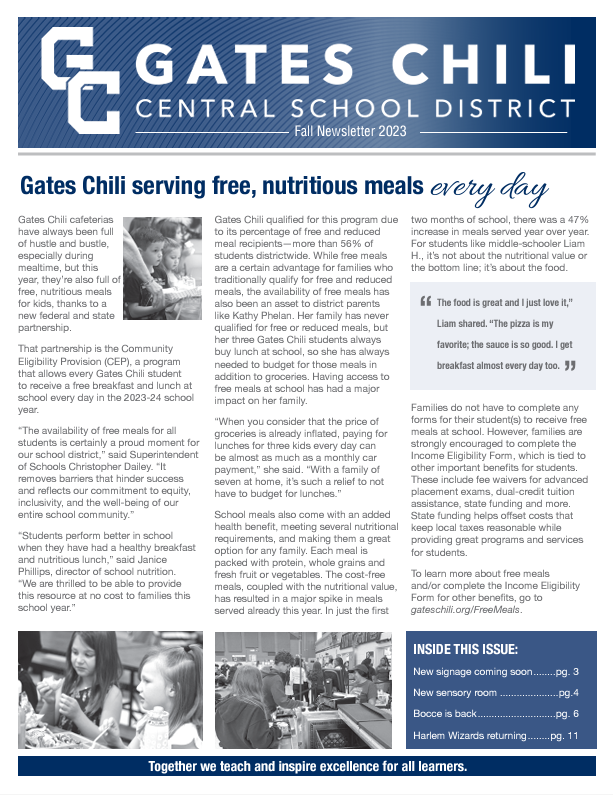 cover of newsletter